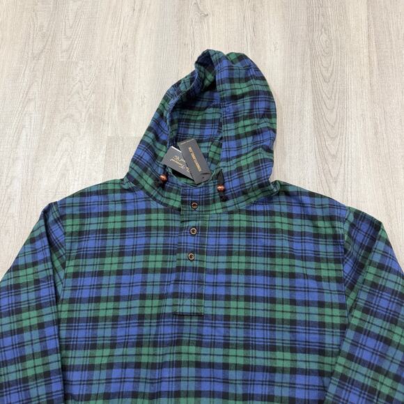 The Vermont Flannel Company Hooded Flannel Pullover Men's 2XL Tartan Plaid NEW - Picture 2 of 10